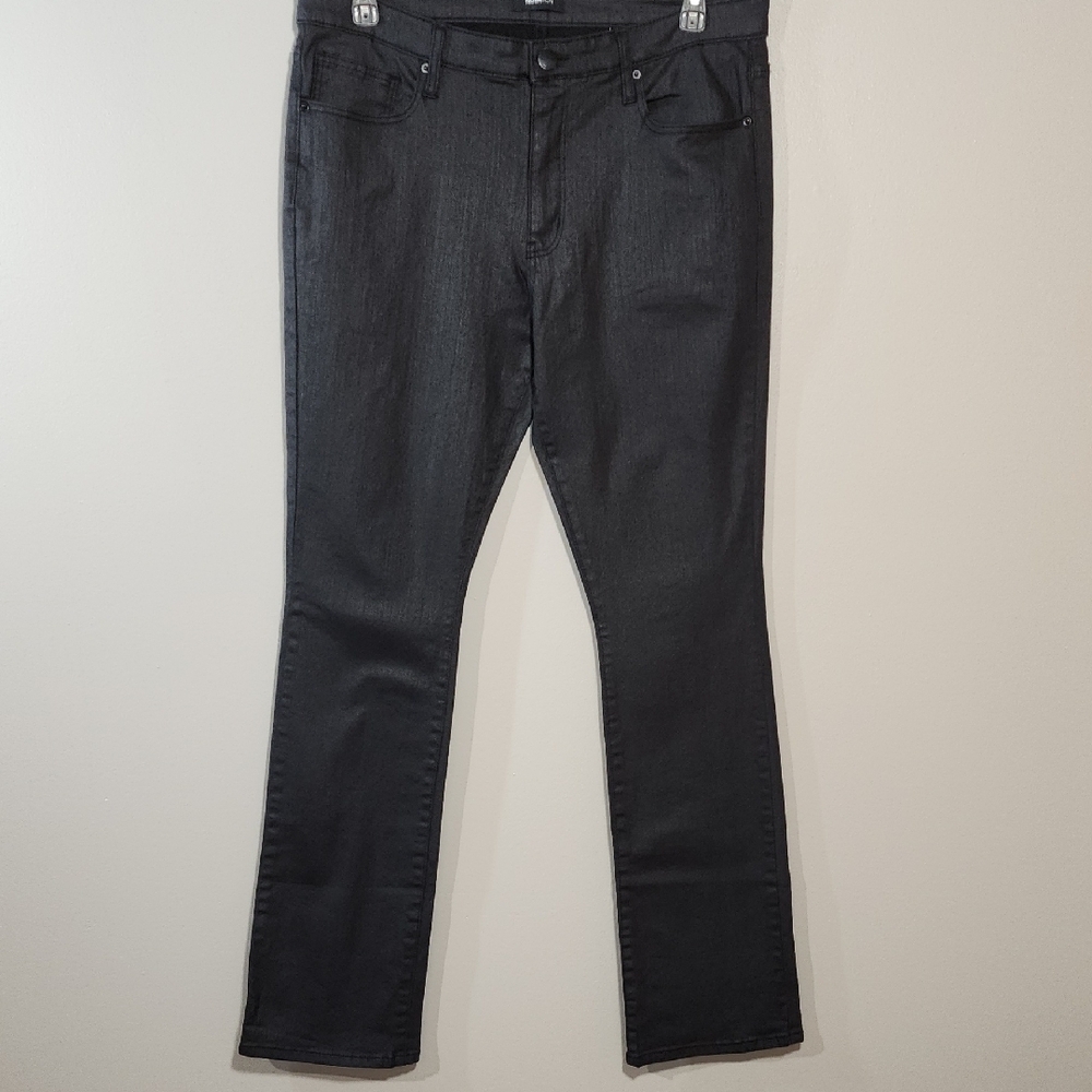 Men's Bootcut Jeans in Deep Black